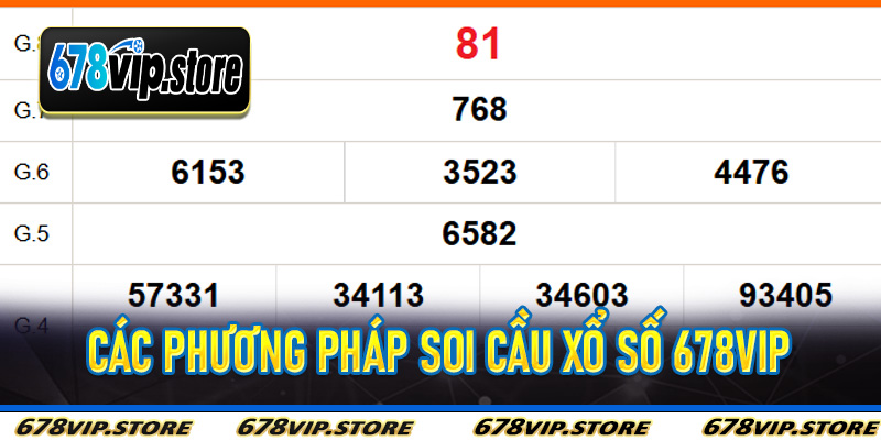 Các Phương Pháp Soi Cầu Xổ Số 678Vip